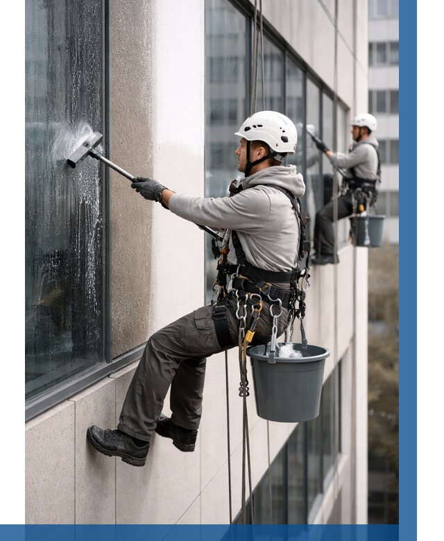 Мойка фасадов зданий в Котельниках под ключ от 372 р. | ВЫСОТНИК-Ктн