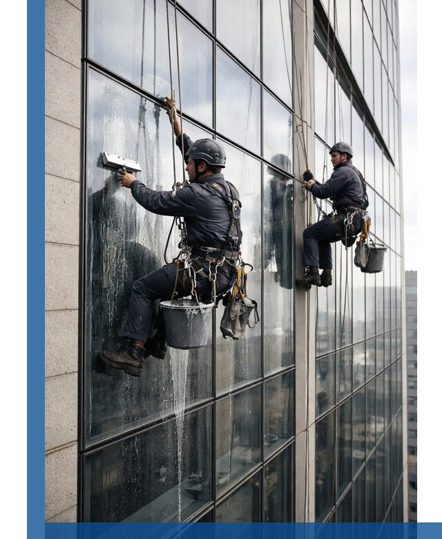 Профессиональная мойка стеклянных фасадов зданий в Котельниках