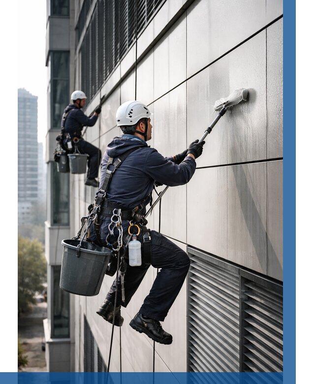 Мойка вентилируемого фасада в Котельниках от 265 р. | ВЫСОТНИК-Ктн