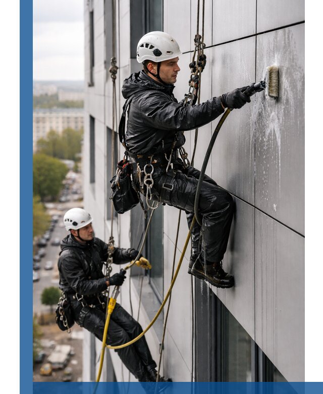 Профессиональная мойка фасада из композита в Котельниках