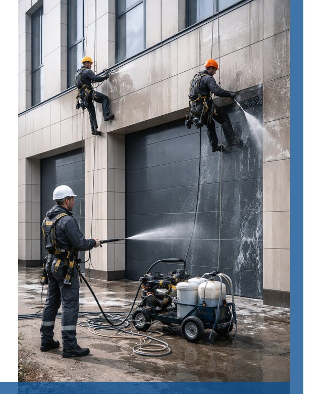 Послестроительная мойка фасада в Котельниках от 319 р. | ВЫСОТНИК-Ктн