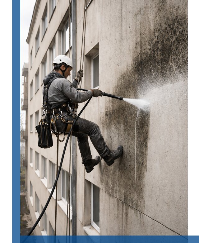 Профессиональная очистка фасадов от плесени в Котельниках