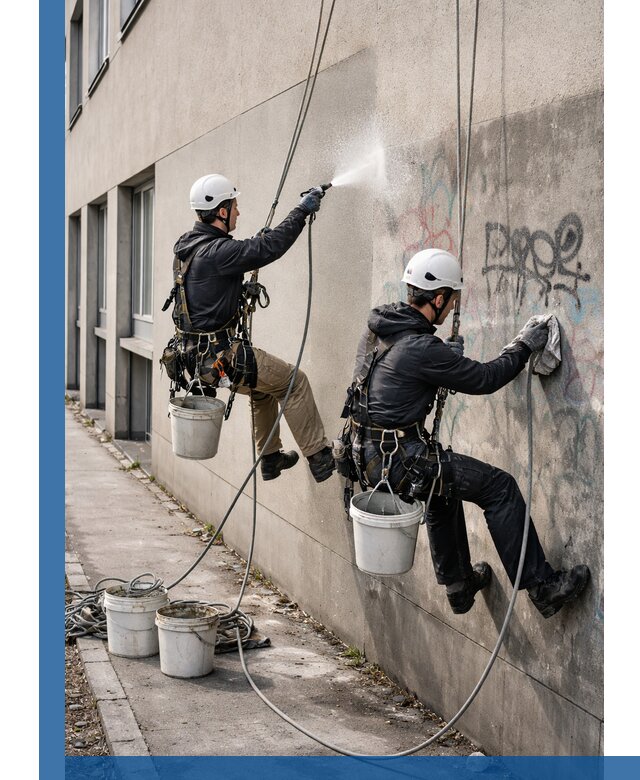 Антиграффити покрытие фасада с защитой от надписей в Котельниках