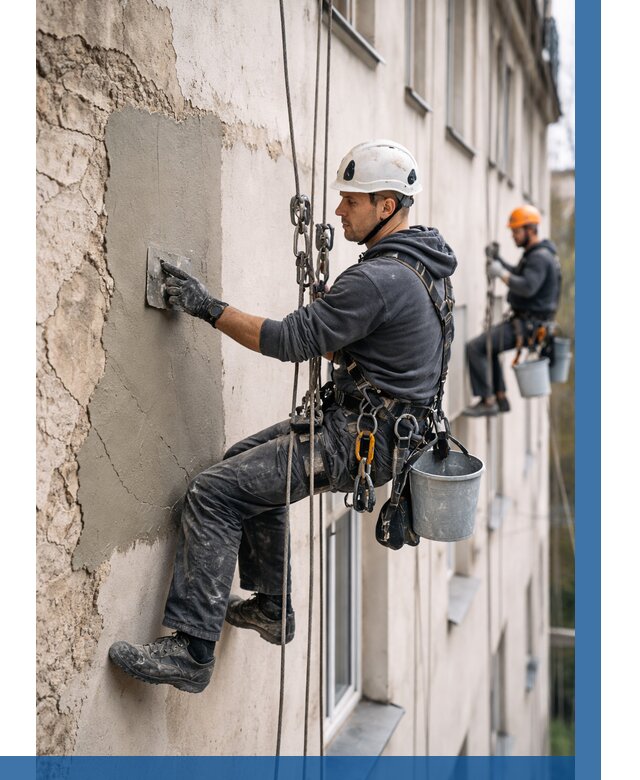 Восстановление штукатурки фасада в Котельниках от 1274 р. | ВЫСОТНИК-Ктн