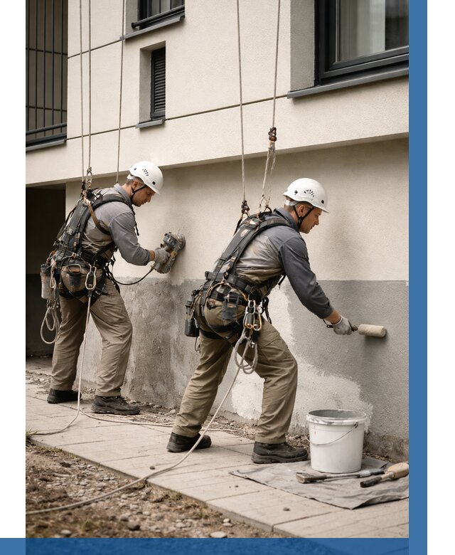 Окраска цоколя здания в Котельниках от 478 р. под ключ | ВЫСОТНИК-Ктн