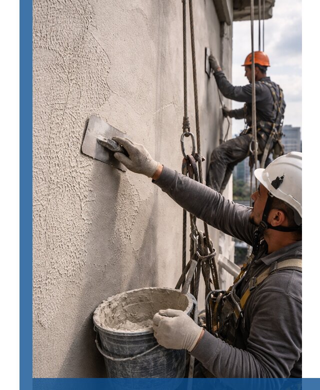 Декоративная штукатурка фасада с утеплением и защитой в Котельниках