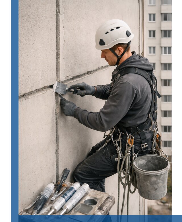 Ремонт межпанельных швов в Котельниках герметизация и восстановление