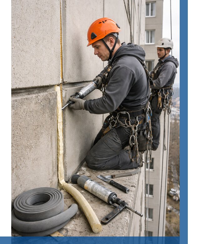 Теплый шов межпанельные швы в Котельниках от 743 р. | ВЫСОТНИК-Ктн