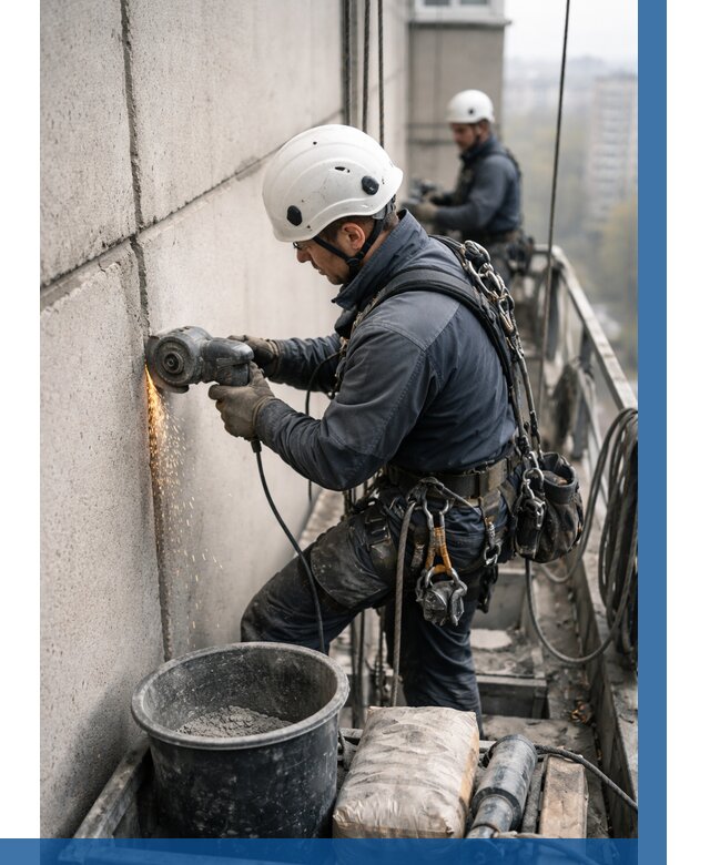 Штробление межпанельных швов в Котельниках от 1274 р. | ВЫСОТНИК-Ктн