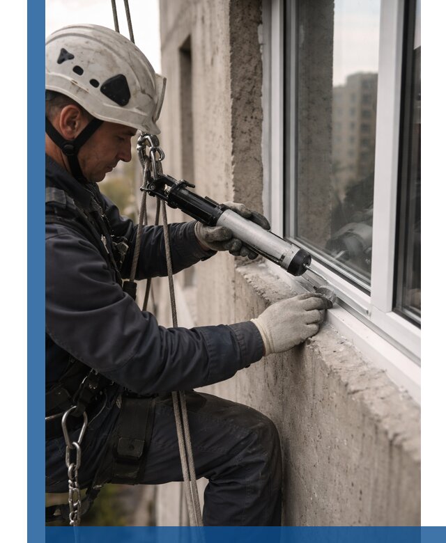 Герметизация оконных швов снаружи в Котельниках профессионально