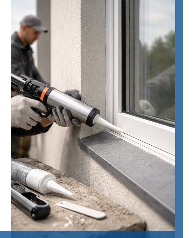 Герметизация монтажных швов окон в Котельниках от 690 р. | ВЫСОТНИК-Ктн