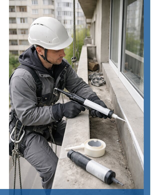 Герметизация швов лоджии в Котельниках от 4778 р. | ВЫСОТНИК-Ктн