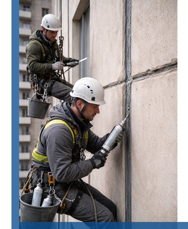 Герметизация деформационных швов фасада в Котельниках качественно