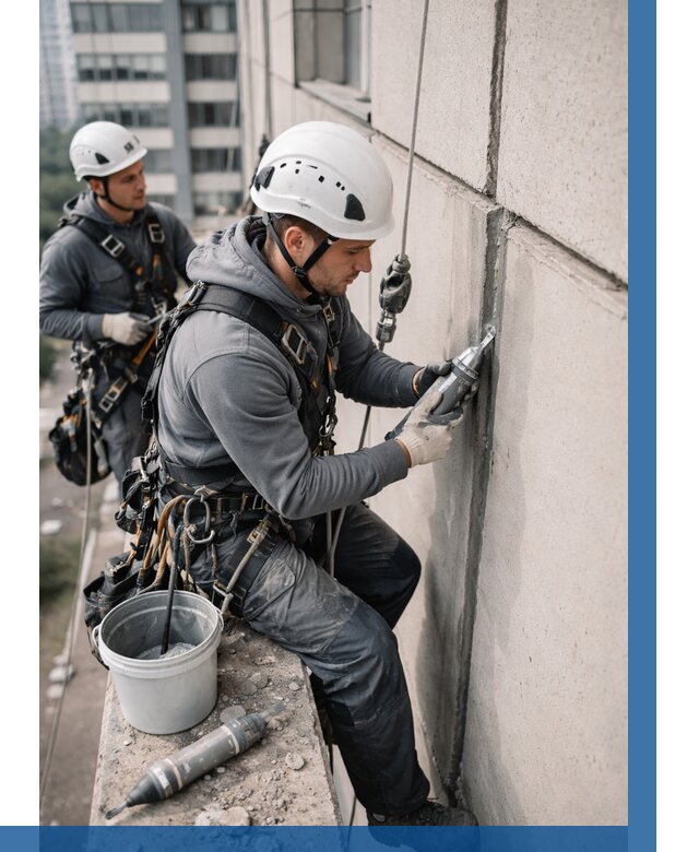 Ремонт деформационных швов здания в Котельниках от 1062 р. | ВЫСОТНИК-Ктн