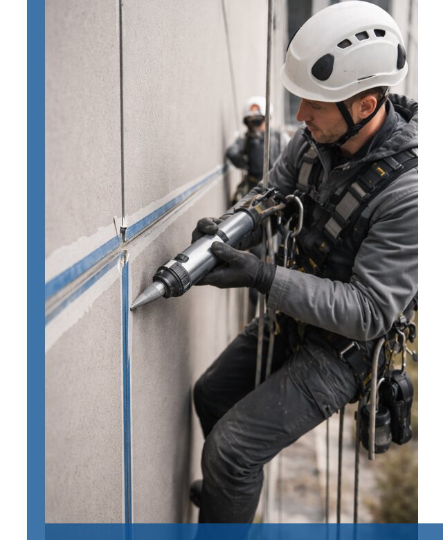 Герметизация стыков фасадных панелей в Котельниках качественно и быстро