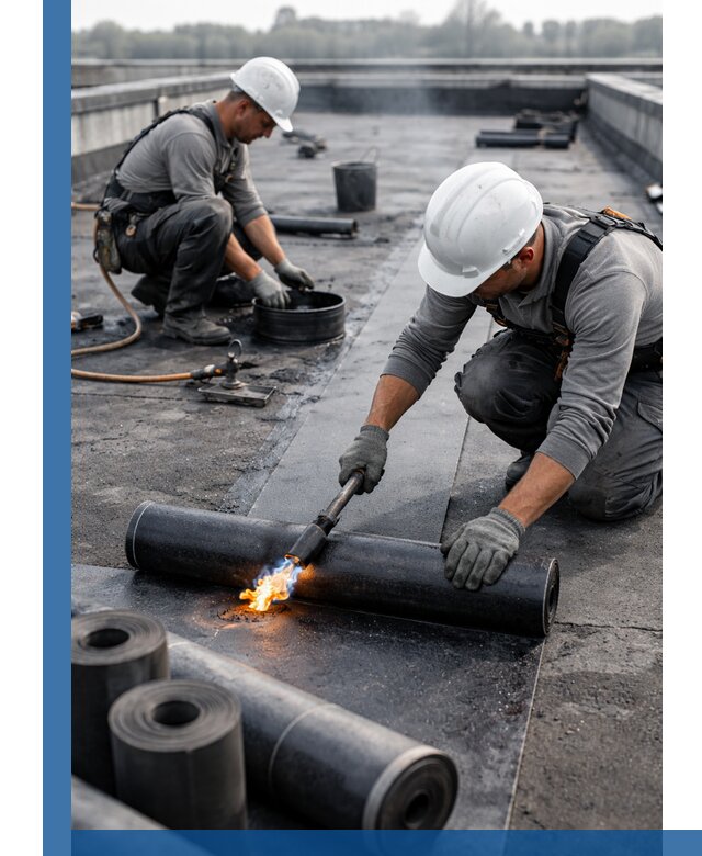 Ремонт рулонной кровли в Котельниках герметизация и восстановление