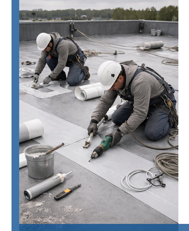 Ремонт мембранной кровли в Котельниках качественно и с гарантией