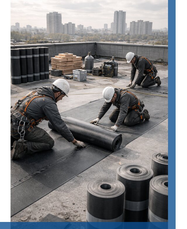 Монтаж мягкой кровли под ключ в Котельниках от 478 р. | ВЫСОТНИК-Ктн