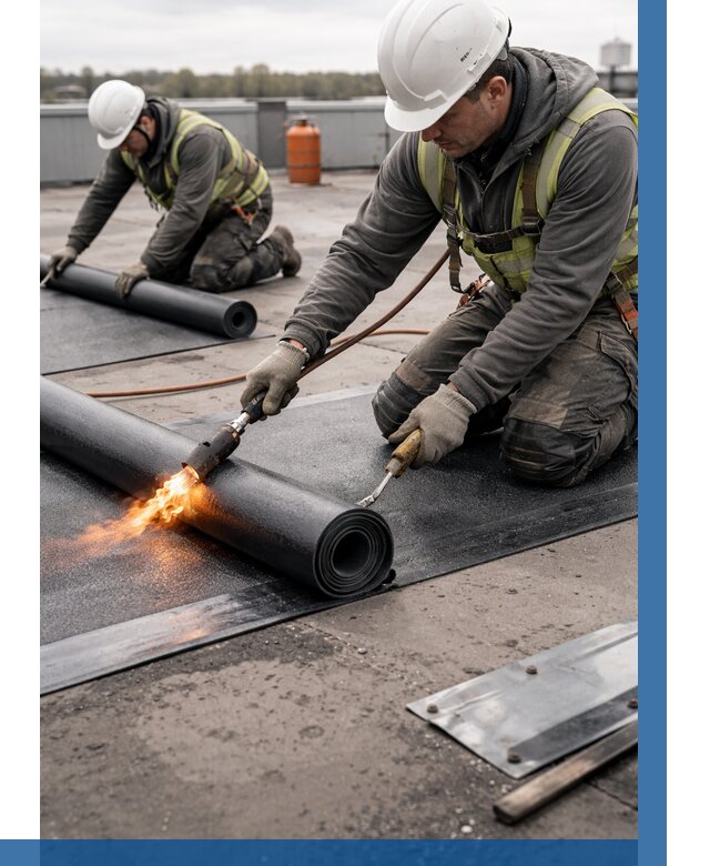 Монтаж наплавляемой кровли в Котельниках от 903 р. — ВЫСОТНИК-Ктн