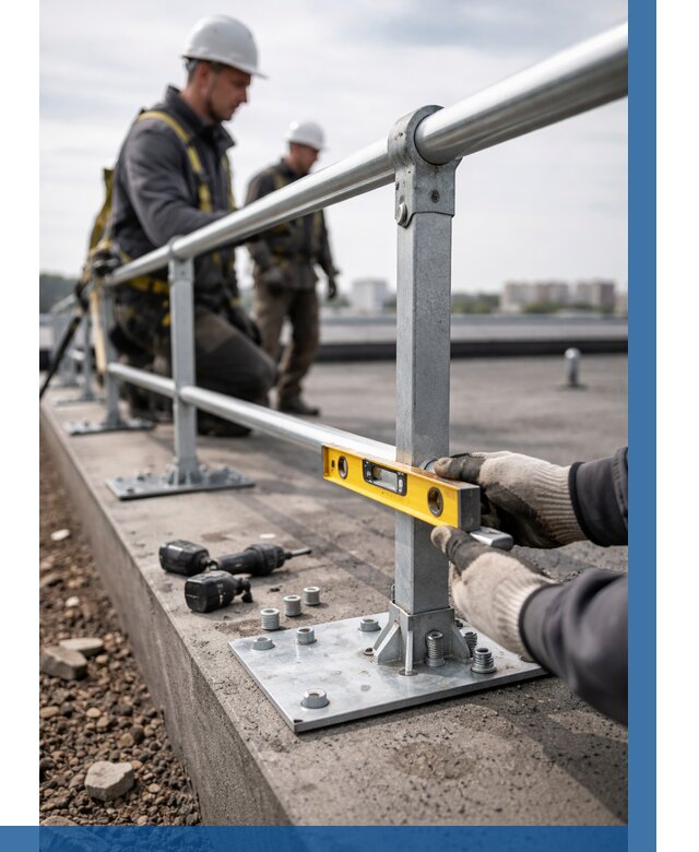 Монтаж кровельного ограждения в Котельниках от 1274 р. | ВЫСОТНИК-Ктн