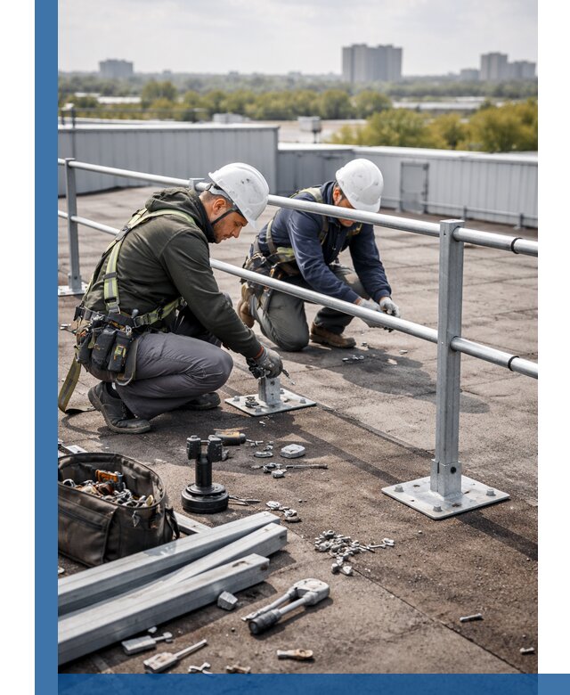 Монтаж кровельного ограждения в Котельниках под ключ с гарантией