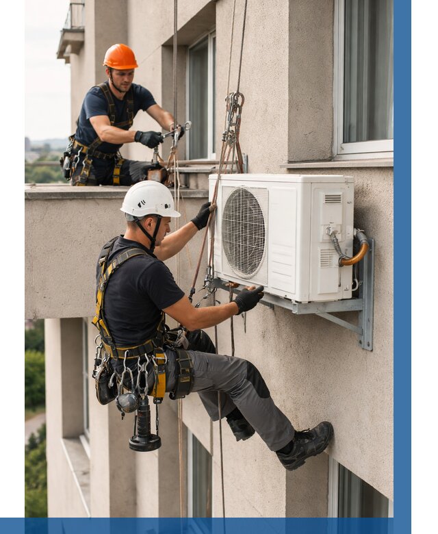 Монтаж внешнего блока кондиционера в Котельниках от 6902 р. | ВЫСОТНИК-Ктн