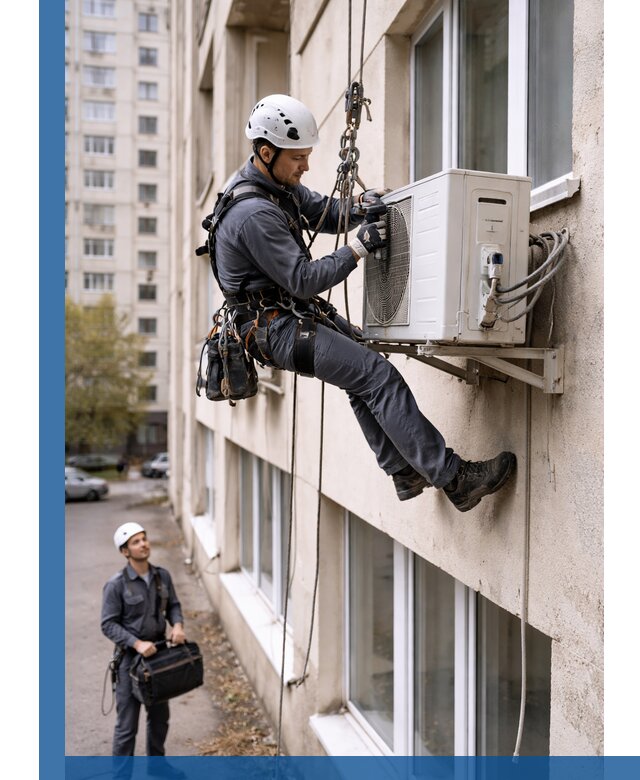 Демонтаж внешнего блока кондиционера в Котельниках профессионально