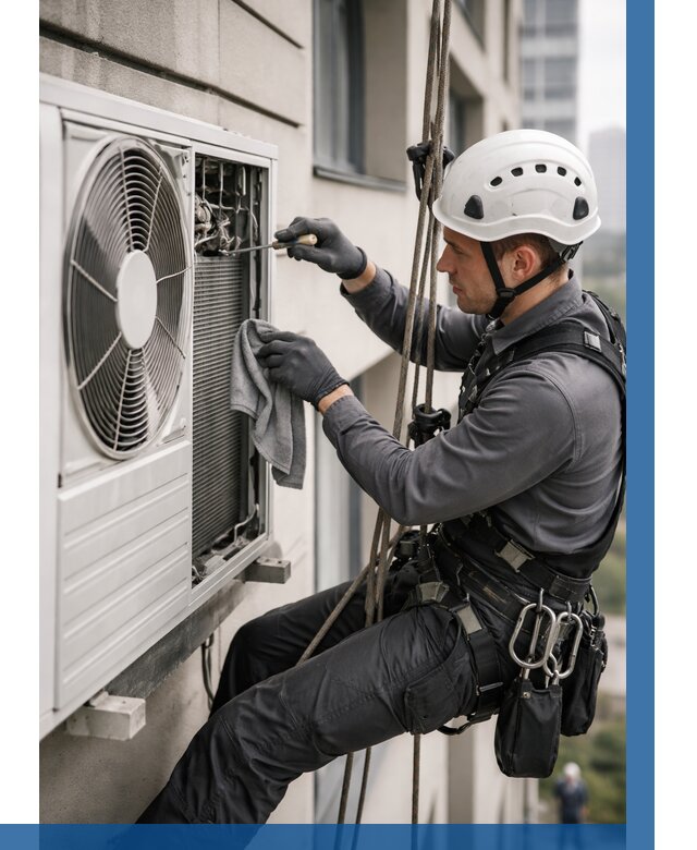 Обслуживание внешнего блока кондиционера в Котельниках от 2867 р.ВЫСОТНИК-Ктн