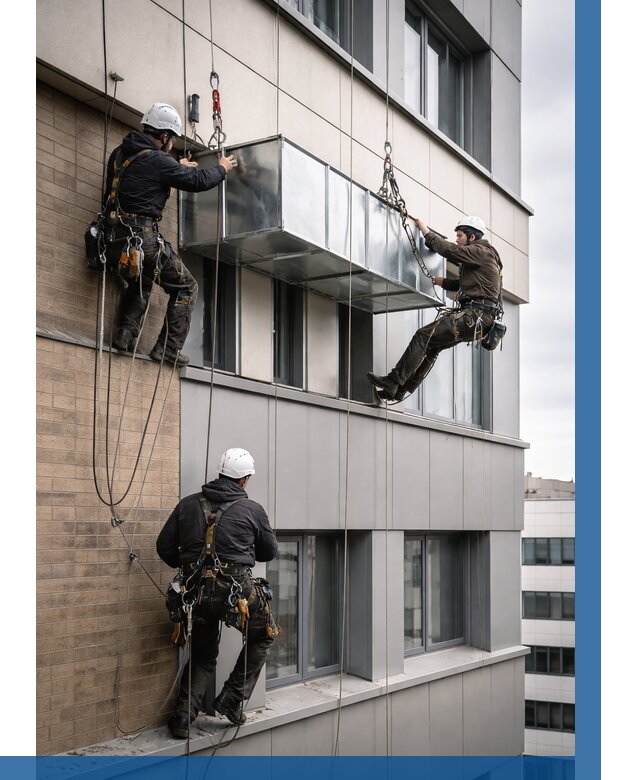 Монтаж воздуховодов на фасаде в Котельниках от 1593 р. | ВЫСОТНИК-Ктн