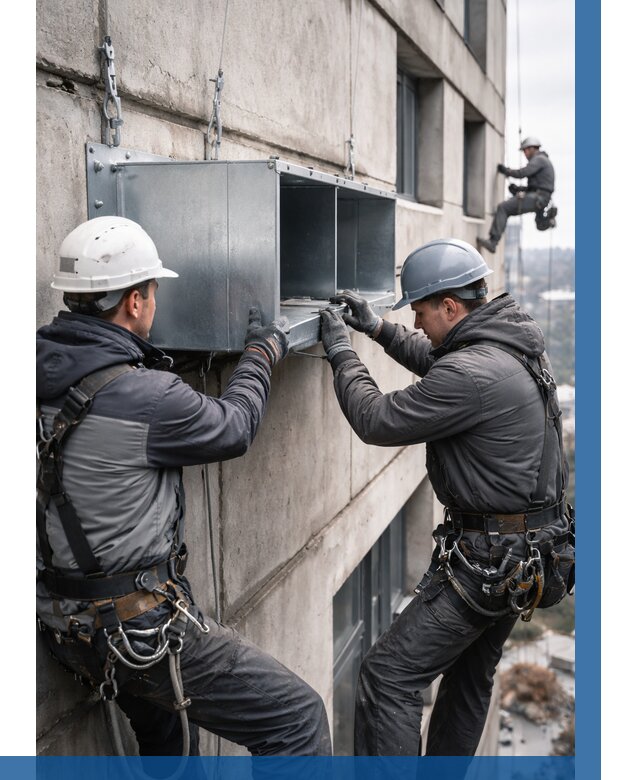 Монтаж вентиляционных коробов в Котельниках от 3185 р. | ВЫСОТНИК-Ктн