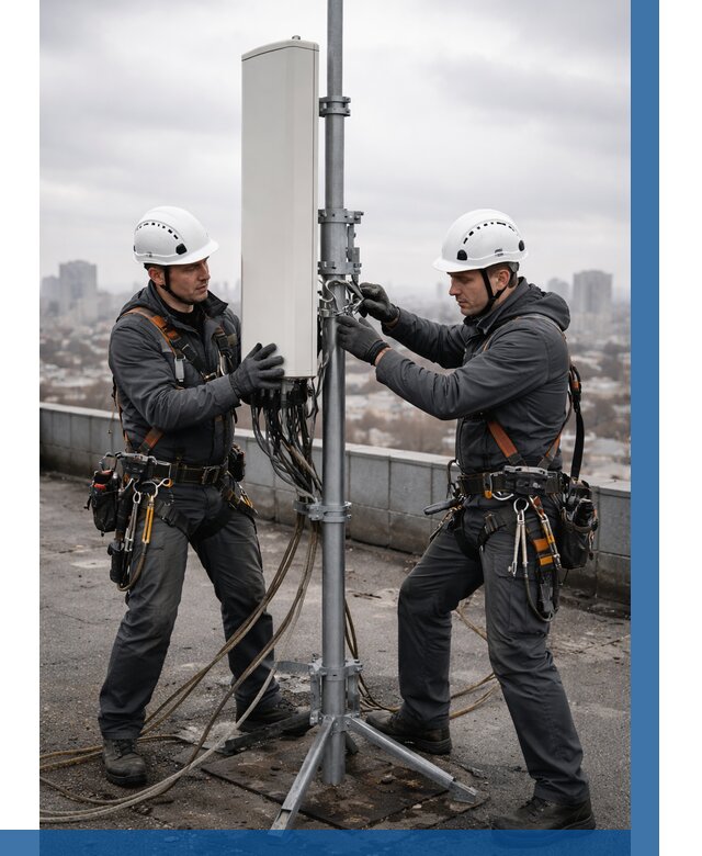 Монтаж антенн связи на крыше в Котельниках от 9025 р. | ВЫСОТНИК-Ктн