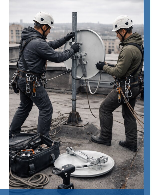 Демонтаж антенн на крыше в Котельниках от 4778 р. | ВЫСОТНИК-Ктн