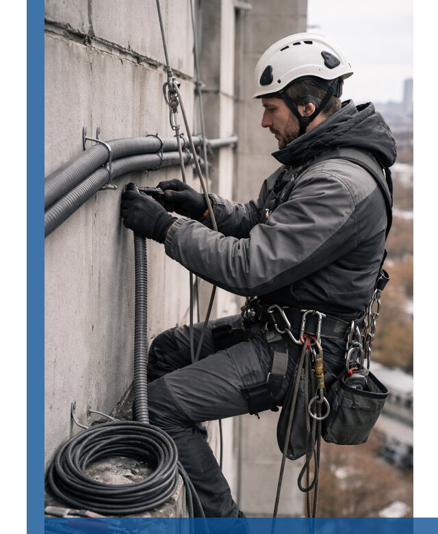 Профессиональный монтаж гофры для кабеля в Котельниках с гарантией