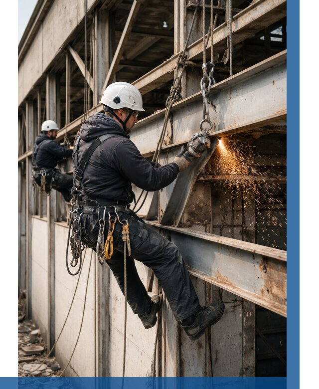 Демонтаж металлоконструкций на высоте в Котельниках от 6902р. |ВЫСОТНИК-Ктн