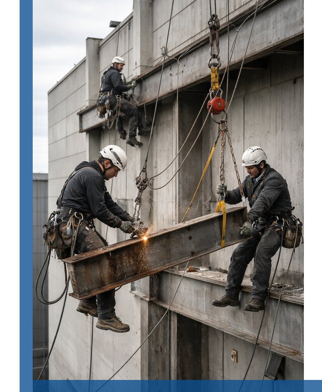 Демонтаж металлоконструкций на высоте в Котельниках под ключ