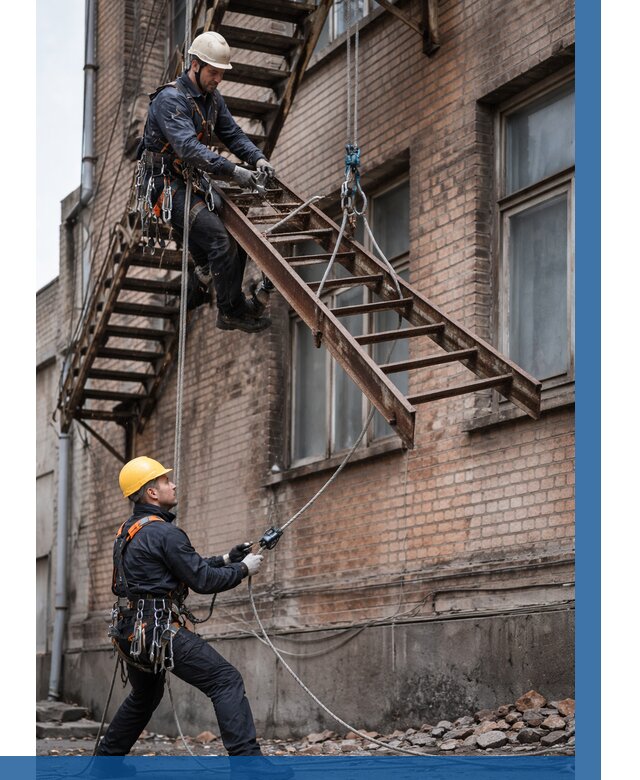 Демонтаж пожарной лестницы в Котельниках от 12742 р. | ВЫСОТНИК-Ктн