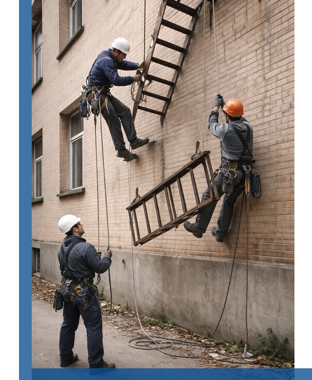 Демонтаж пожарной лестницы в Котельниках быстро и безопасно