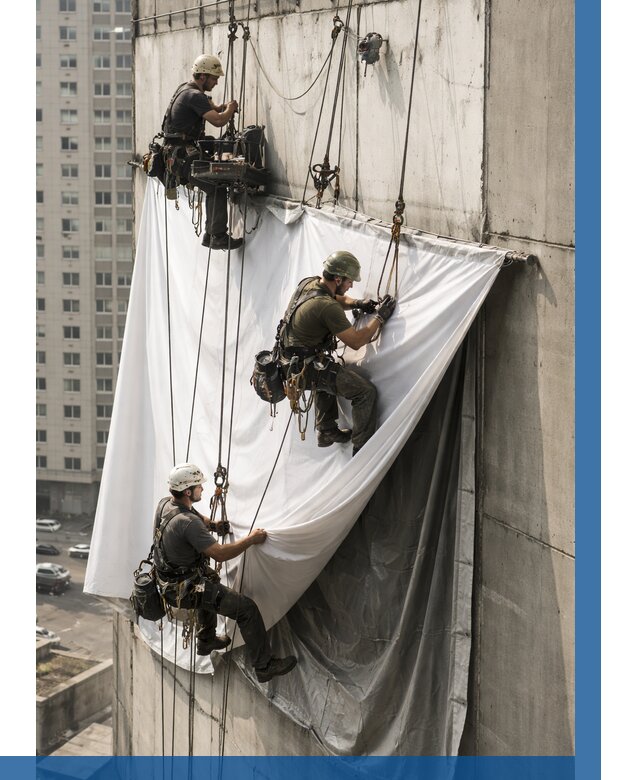 Замена баннерного полотна в Котельниках от 6902 р. | ВЫСОТНИК-Ктн—заказать