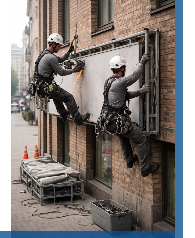 Демонтаж рекламной вывески в Котельниках от 6902 р. | ВЫСОТНИК-Ктн