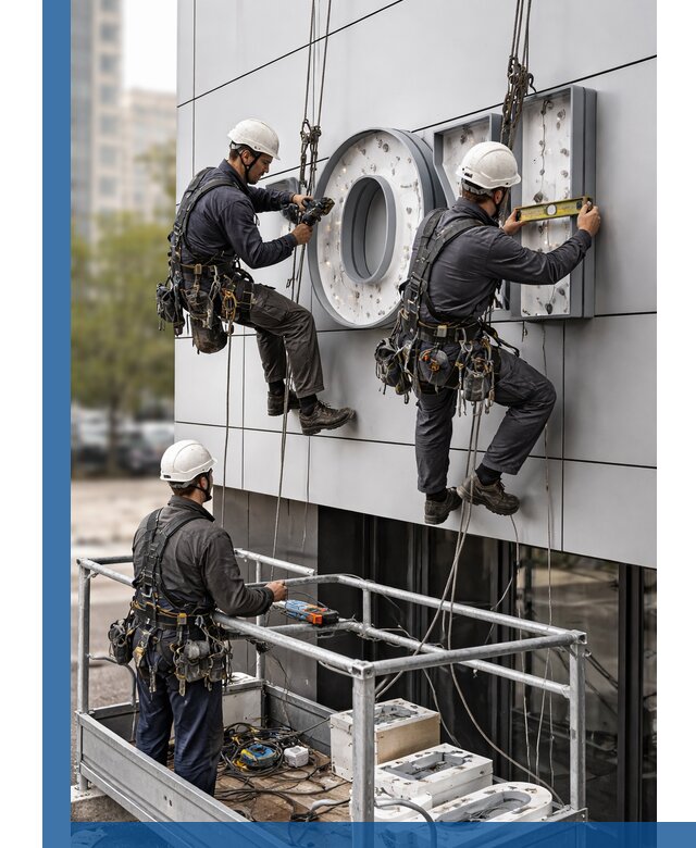 Профессиональный монтаж световых букв в Котельниках под ключ