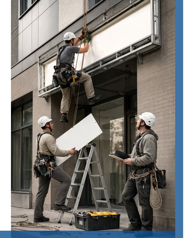 Монтаж светового короба в Котельниках от 6902 р. | ВЫСОТНИК-Ктн