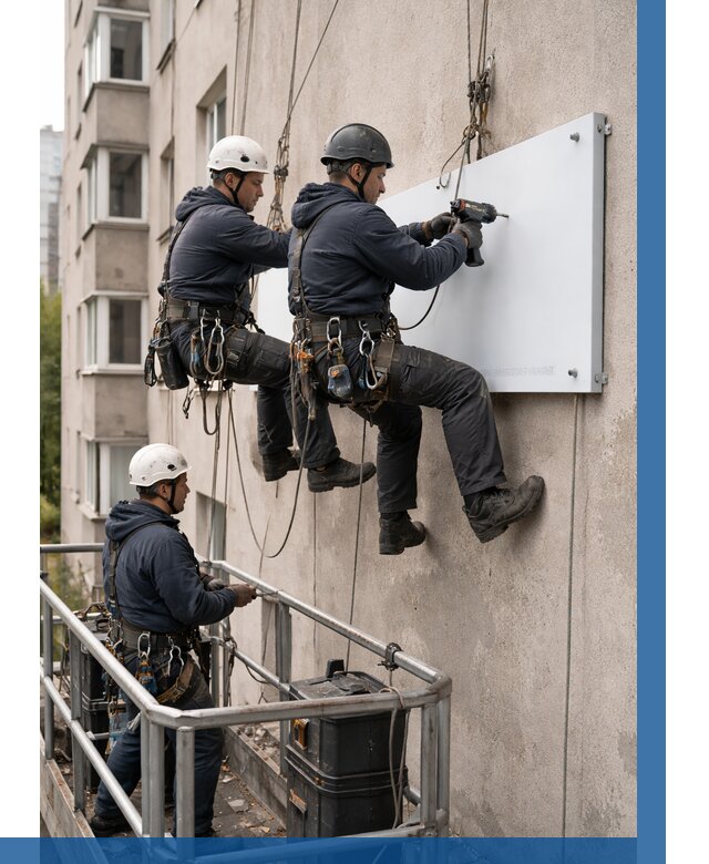 Монтаж табличек и указателей в Котельниках от 3716 р. | ВЫСОТНИК-Ктн