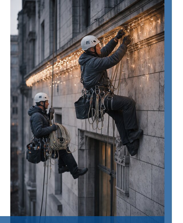 Монтаж новогодней иллюминации в Котельниках от 9025 р. | ВЫСОТНИК-Ктн