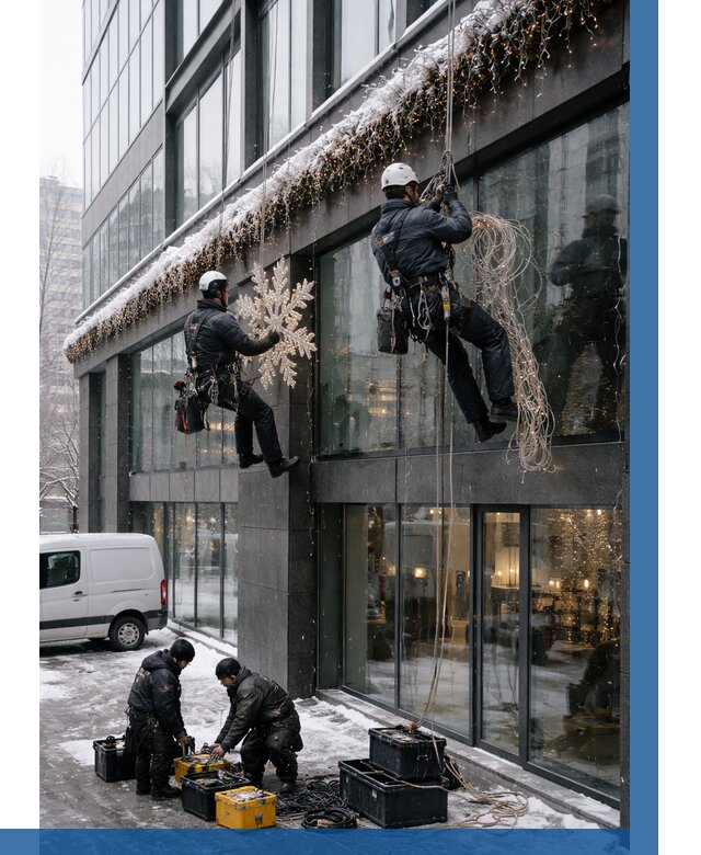 Демонтаж новогоднего оформления в Котельниках от 5840 р. | ВЫСОТНИК-Ктн