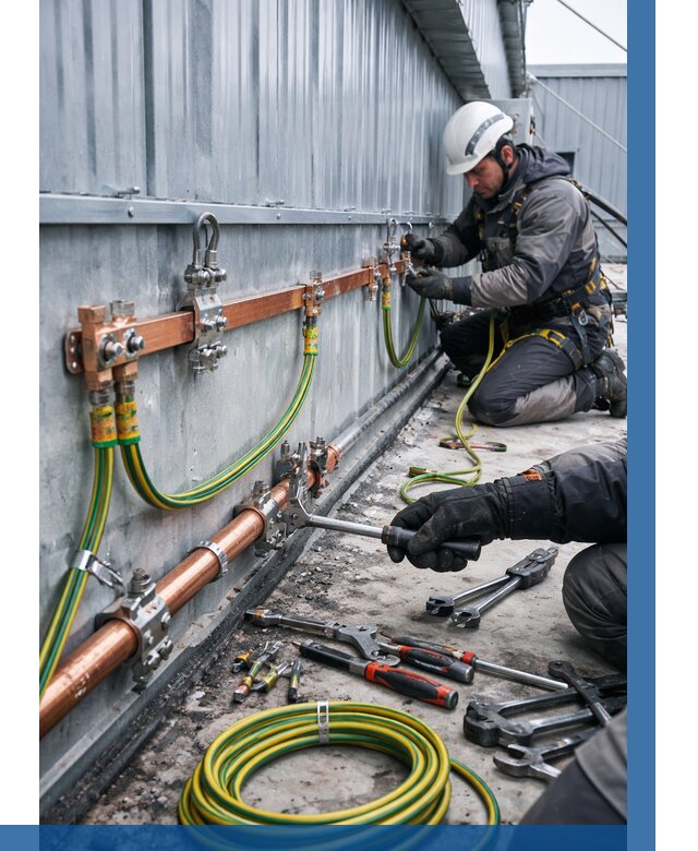 Монтаж заземления здания в Котельниках от 26545 р. | ВЫСОТНИК-Ктн