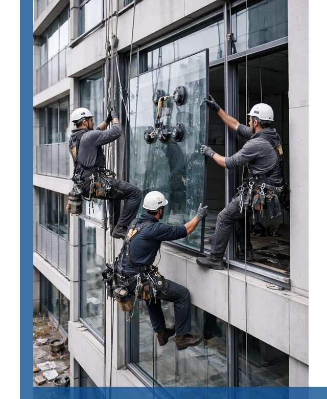 Фасадное остекление и монтаж витражей зданий в Котельниках под ключ