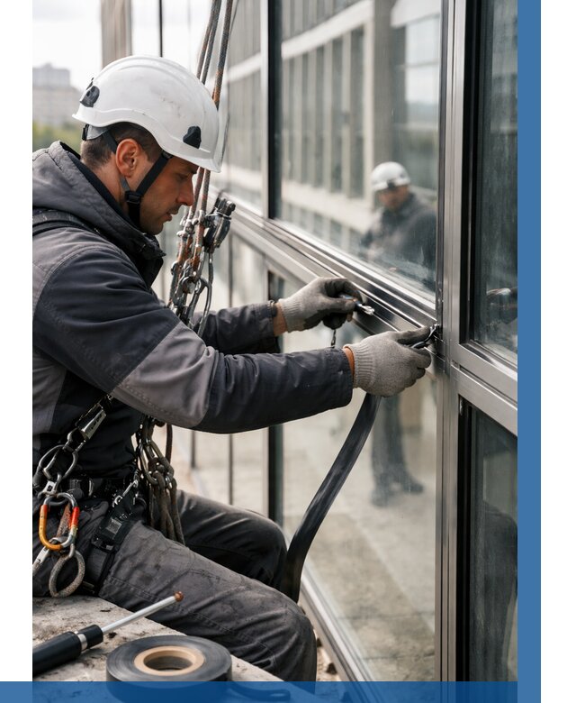 Ремонт витражных конструкций в Котельниках от 3716 р. | ВЫСОТНИК-Ктн