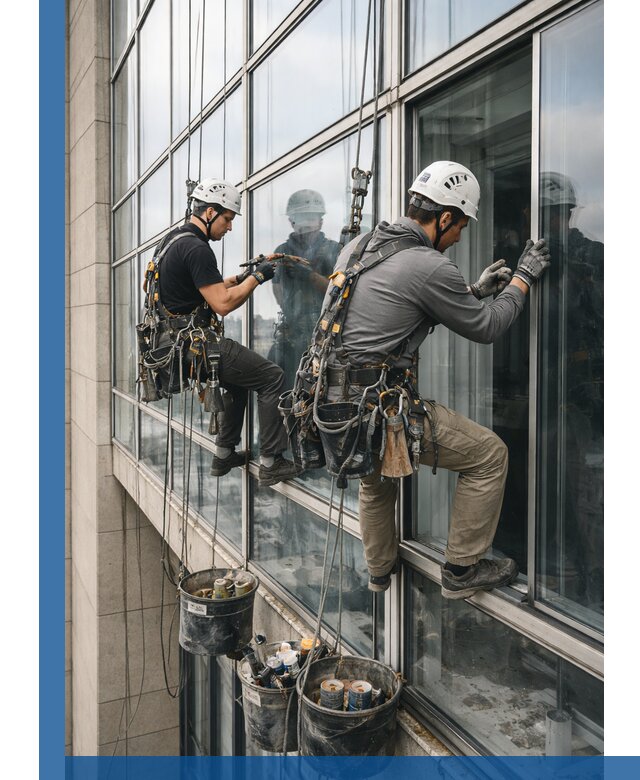 Ремонт витражных конструкций и фасадного остекления в Котельниках