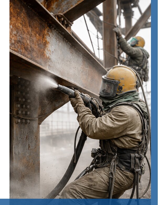 Пескоструйная очистка металлоконструкций в Котельниках по 637 р. ВЫСОТНИК-Ктн