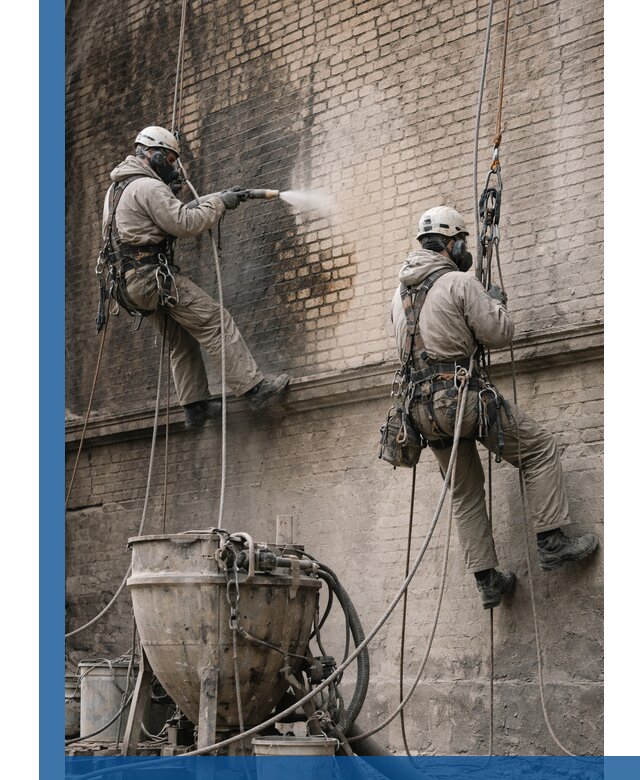 Пескоструйная очистка фасадов в Котельниках профессионально